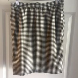 Vintage John Anthony Black & White plaid skirt